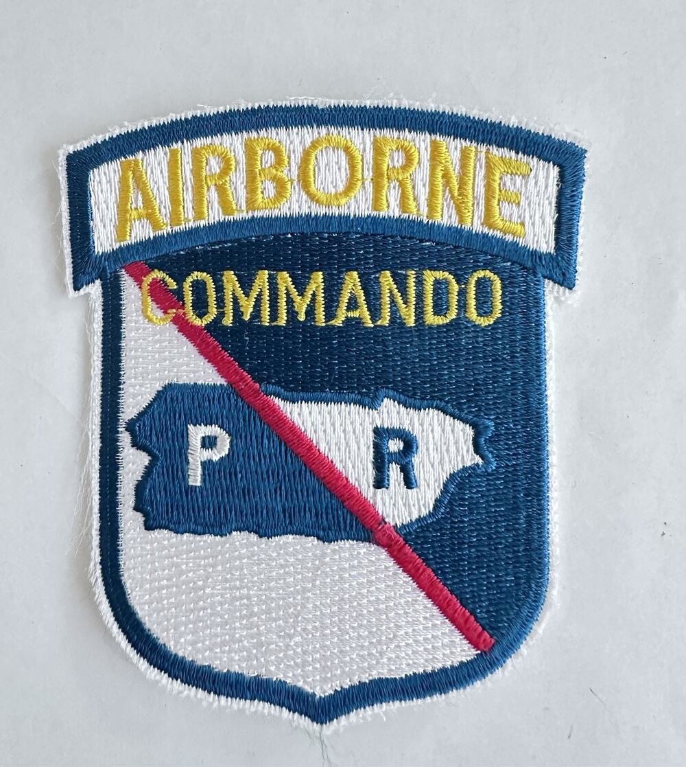 Puerto Rico Airborne Commando Military Patch Shield Badge Embroidered New P45